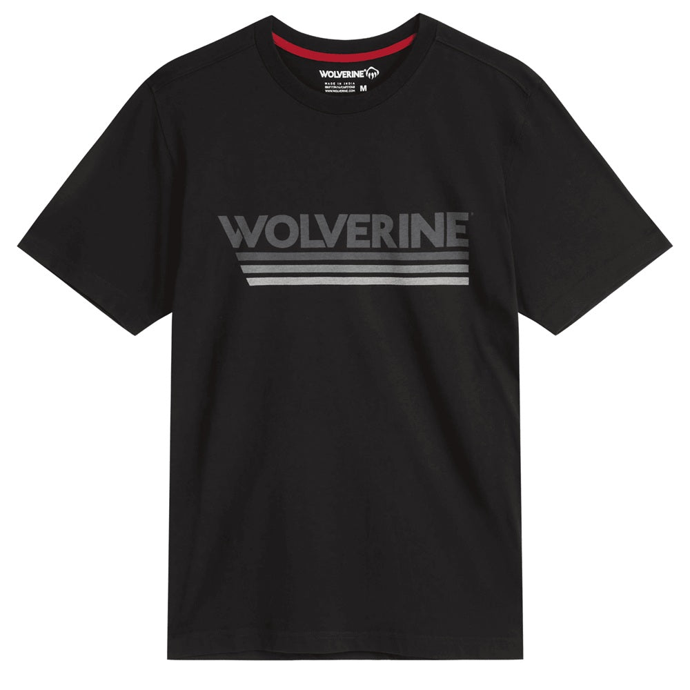 Wolverine Classic Short Sleeve Stripes Graphic Tee - Black