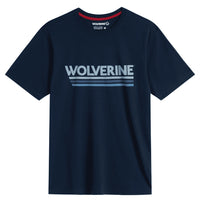 Wolverine Classic Short Sleeve Stripes Graphic Tee - Navy - RSEA Safety Outlet