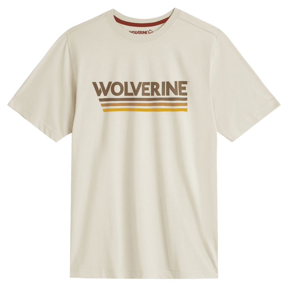 Wolverine Classic Short Sleeve Stripes Graphic Tee - Stone