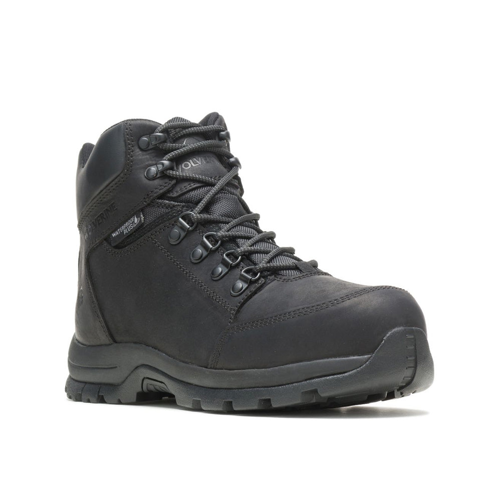 Wolverine Grayson Zip Sided Waterproof Steel Toe Boot - Black