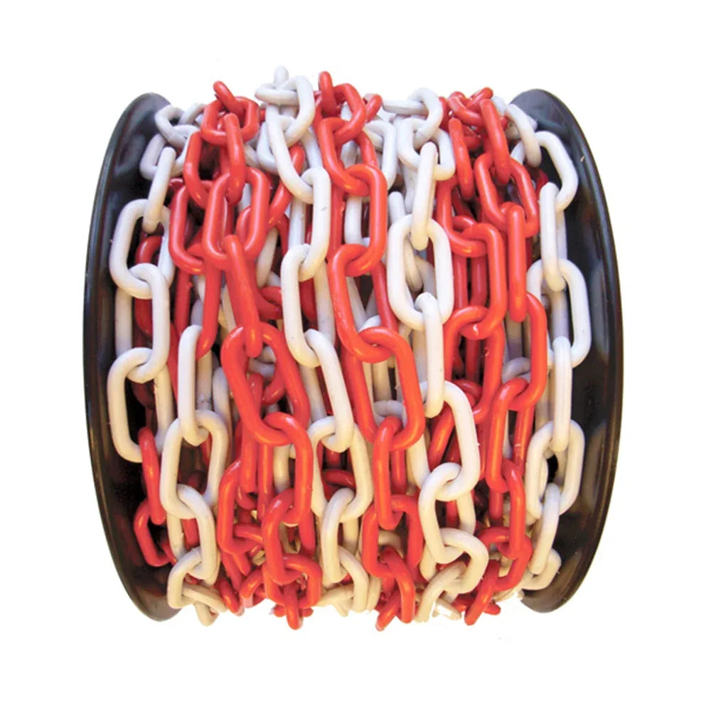 RSEA Red/White Plastic Chain 6mm - Sold per Metre - RSEA Safety Outlet