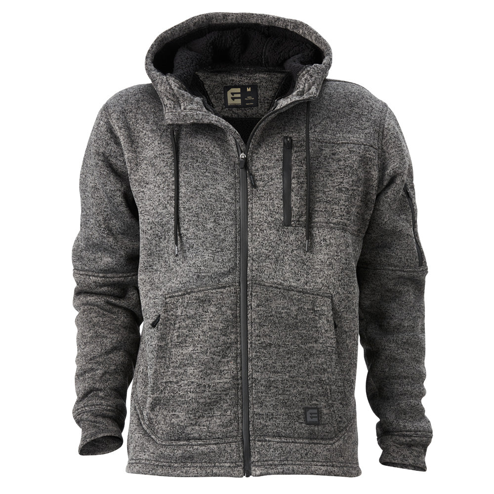 ELEVEN Workwear Marle Bonded Knit Zip Hoodie