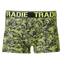 TRADIE Workwear Men's Lime Honeycomb Printed Trunk - RSEA Safety Outlet
