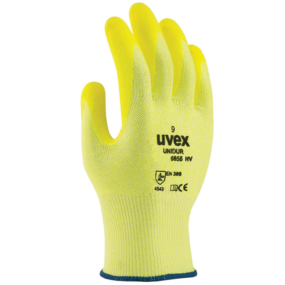 Uvex Unidur UD6655 C5 HiVis Gloves - RSEA Safety Outlet